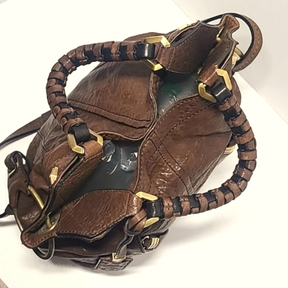 orYANY "Gwen" Distressed Leather Dual Pocket Crossbody/Shoulder Bag - Picture 7 of 15